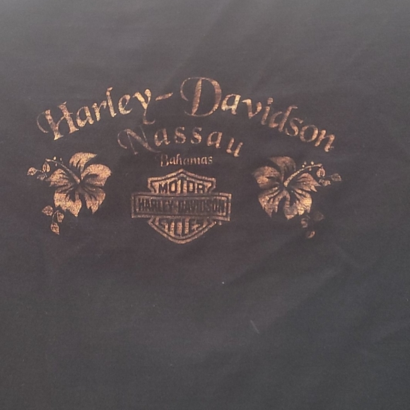 Black Bahamas Harley davidson tshirt - Picture 2 of 2